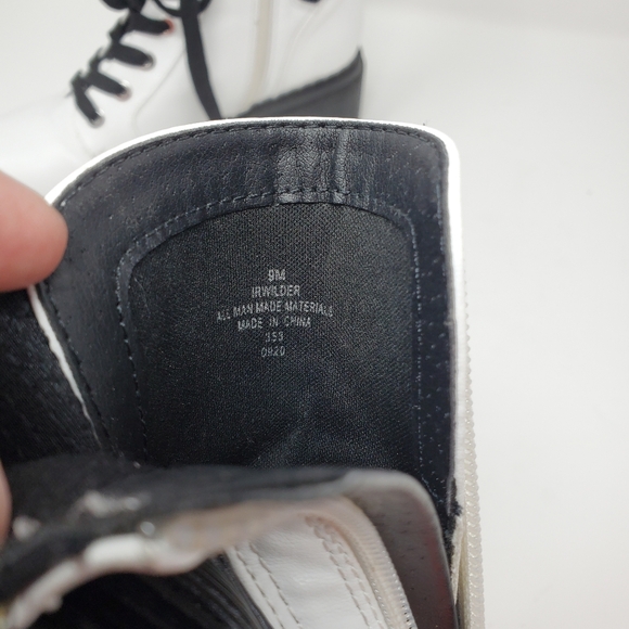 Indigo Road Wilder Combat Boots - Women's - Black and White Size 8 1/2 - Picture 11 of 15